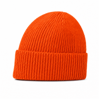 Premium Lambswool Flex Beanie with Cuff – Ultra Soft & Warm thumbnail 118 fluorescent orange left