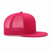 Urban Flex Structured Trucker Cap with Breathable Mesh & Pre-Curved Visor thumbnail 4 hot pink right