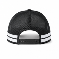Flex Stripe A Frame High Profile Trucker Cap thumbnail 53 black white back