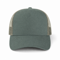 Premium A Frame HEMP TRUCKER CAP thumbnail 7 army front