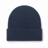 Flex Acrylic Beanie - Comfortable 100% Acrylic Knit Hat thumbnail 17 navy/avio front