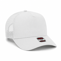 Ottocap 32285 A-Frame 5-Panel Mesh Back Trucker Hat thumbnail 62 white angle