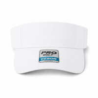 Pro Golf Visor with Adjustable Velcro Strap and Mesh Ventilation thumbnail 45 white front