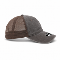 GTO Enzyme Washed Trucker Cap with Adjustable Mesh Back thumbnail 30 coffee right