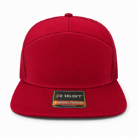 R168 Trucker Hat with Breathable Mesh and Adjustable Fit thumbnail 61 cardinal front