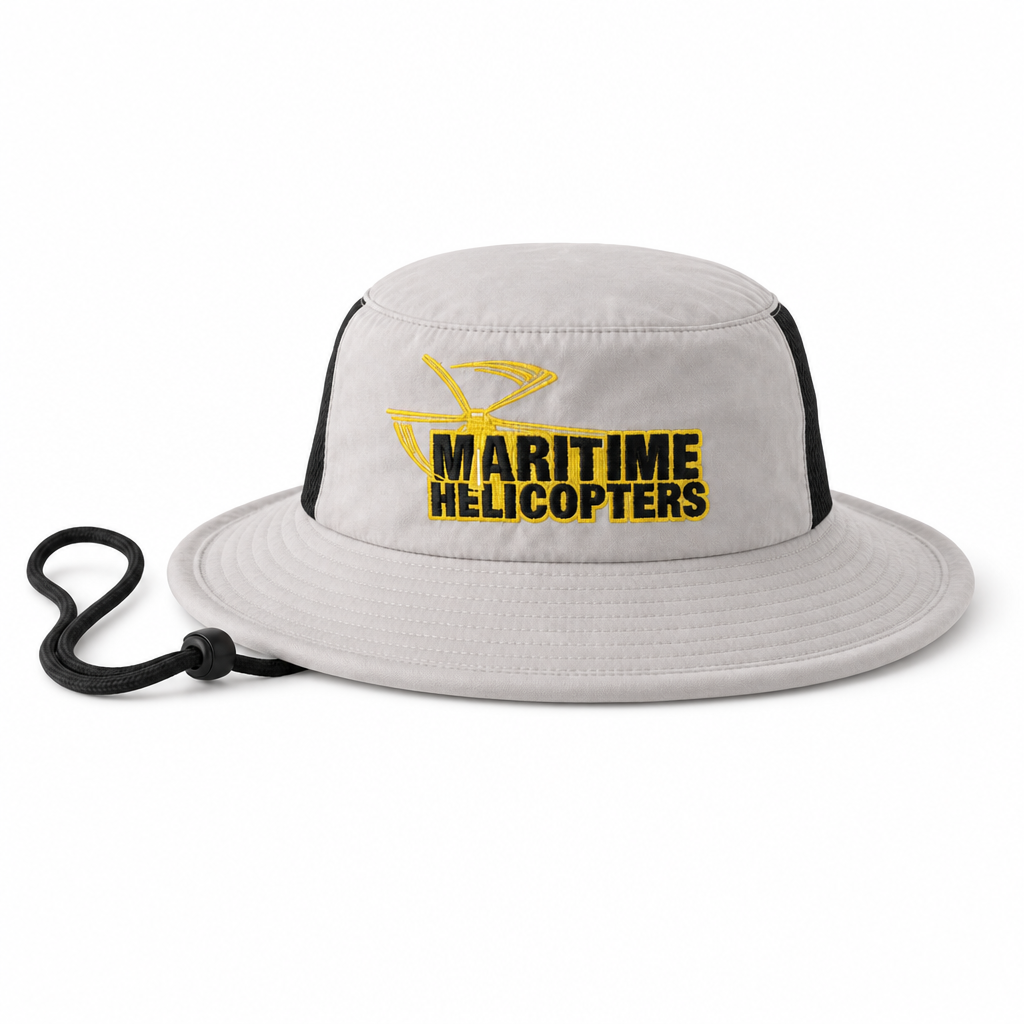 Microfibre Wide Brim Surf Hat with Mesh Ventilation