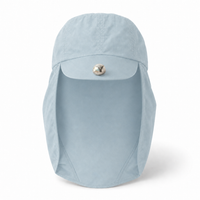 Flex 4057 Water Resistant Legionnaire Caps with Adjustable Strap thumbnail 54 light blue front