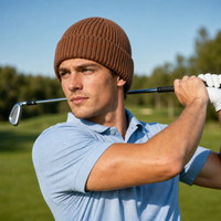 Premium Merino Wool Beanie with Cuff – Soft & Warm Knit Hat thumbnail 88 walnut moodboard