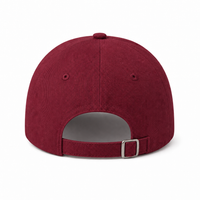 A Frame Dad Hat Unstructured thumbnail 75 maroon back
