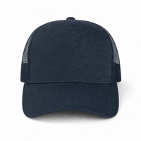 Premium A Frame HEMP TRUCKER CAP thumbnail 25 navy front