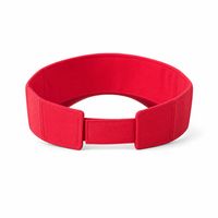 Pro Golf Visor with Adjustable Velcro Strap and Mesh Ventilation thumbnail 35 red back