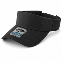 Pro Series Breathable Adjustable Sports Visor thumbnail 6 black angle