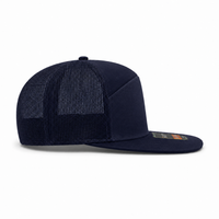 R168 Trucker Hat with Breathable Mesh and Adjustable Fit thumbnail 37 navy right