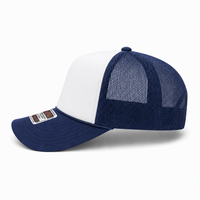 Ottocap 39165 High Crown Foam trucker with rope thumbnail 112 navy white navy left