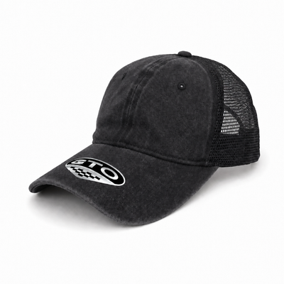 GTO Enzyme Washed Trucker Cap with Adjustable Mesh Back