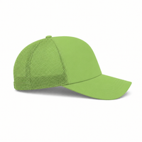 Rapper Flex High Crown Trucker Cap with Mesh Panels thumbnail 102 lime right