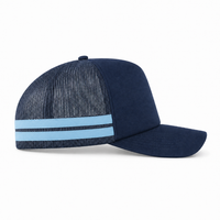 Flex Stripe A Frame High Profile Trucker Cap thumbnail 44 navy sky right