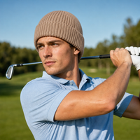 Premium Merino Wool Beanie with Cuff – Soft & Warm Knit Hat thumbnail 104 camel moodboard