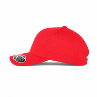 110GCC FLEXFIT 110 Cotton Twill Baseball Cap with Snapback thumbnail 2 red/red left