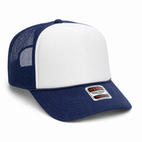 Ottocap 39165 High Crown Foam trucker with rope thumbnail 113 navy white navy angle