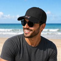 OTTO CAP 5-Panel Mid Profile Structured Baseball Cap thumbnail 7 black moodboard