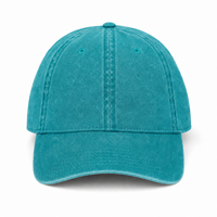 Flex Enzyme Washed Adjustable Baseball Cap thumbnail 64 teal darker front