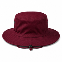 Surf Hat with Break-Away Strap in Wide Brim Design thumbnail 29 maroon back