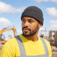 Premium Lambswool Flex Beanie with Cuff – Ultra Soft & Warm thumbnail 95 charcoal moodboard