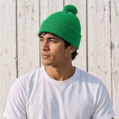 FLEX Acrylic POM POM BEANIE