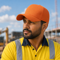 A Frame Flex Cap with Adjustable Snapback and Premium Cotton thumbnail 54 orange moodboard