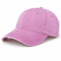 Flex Enzyme Washed Adjustable Baseball Cap thumbnail 48 pink angle