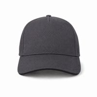 A Frame Sandwich Flex Cap with Premium Cotton and Adjustable Snapback thumbnail 29 charcoal black front