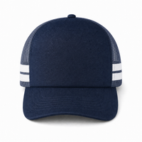 Flex Stripe A Frame High Profile Trucker Cap thumbnail 58 navy white front