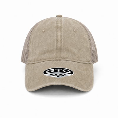 GTO Enzyme Washed Trucker Cap with Adjustable Mesh Back