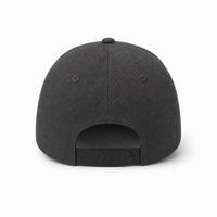 GTO 112 Trucker Hat with Ventilated Comfort and Adjustable Fit thumbnail 30 heather black back
