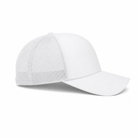 Rapper Flex High Crown Trucker Cap with Mesh Panels thumbnail 90 white right