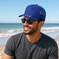 Ottocap 32285 A-Frame 5-Panel Mesh Back Trucker Hat thumbnail 8 royal moodboard
