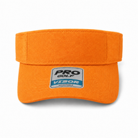 Pro Series Breathable Adjustable Sports Visor thumbnail 34 orange front