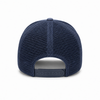 GTO Enzyme Washed Destroyed Trucker Cap with Mesh Back thumbnail 62 navy back