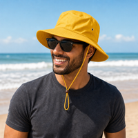 Surf Hat with Break-Away Strap in Wide Brim Design thumbnail 24 gold moodboard