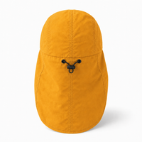 Flex 4057 Water Resistant Legionnaire Caps with Adjustable Strap thumbnail 32 gold back