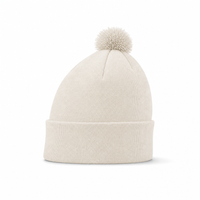 FLEX Acrylic POM POM BEANIE thumbnail 31 ecru left