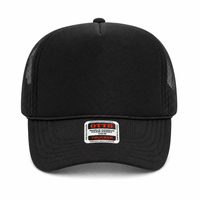 Ottocap 39165 High Crown Foam trucker with rope thumbnail 63 black black charcoal front