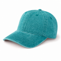 Flex Enzyme Washed Adjustable Baseball Cap thumbnail 72 teal darker angle