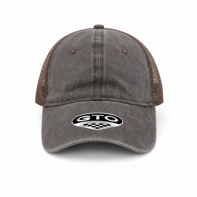 GTO Enzyme Washed Trucker Cap with Adjustable Mesh Back
