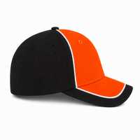 Arena Two Tone Structured Snapback Cap thumbnail 26 black.white.orange right