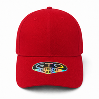 GTO 112 Trucker Hat with Ventilated Comfort and Adjustable Fit thumbnail 107 cardinal red front