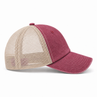 Flex Enzyme Trucker Cap with Metal Buckle Strap thumbnail 60 wine right