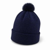 FLEX Acrylic POM POM BEANIE thumbnail 13 navy angle