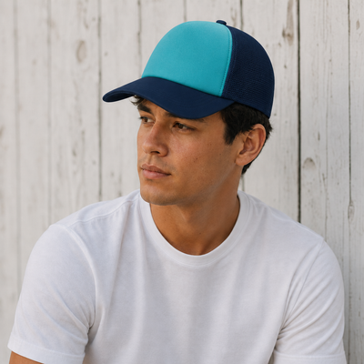 Rapper Flex High Crown Trucker Cap with Mesh Panels